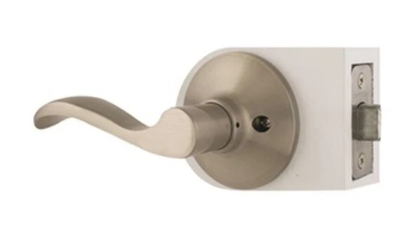Defiant Naples Satin Nickel Passage Hall Closet Door Handle-  Round Rose design - Image 3 of 4