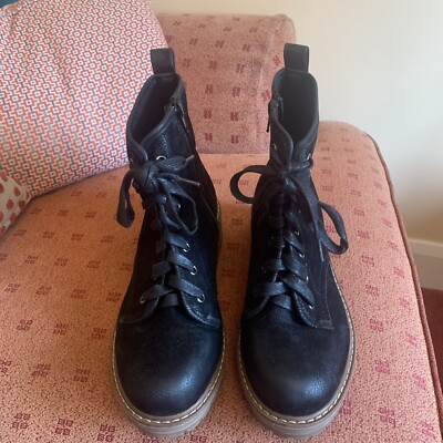 Marks & Spencer Collection Size 7 Black Nubuck Leather Ankle Boots ...