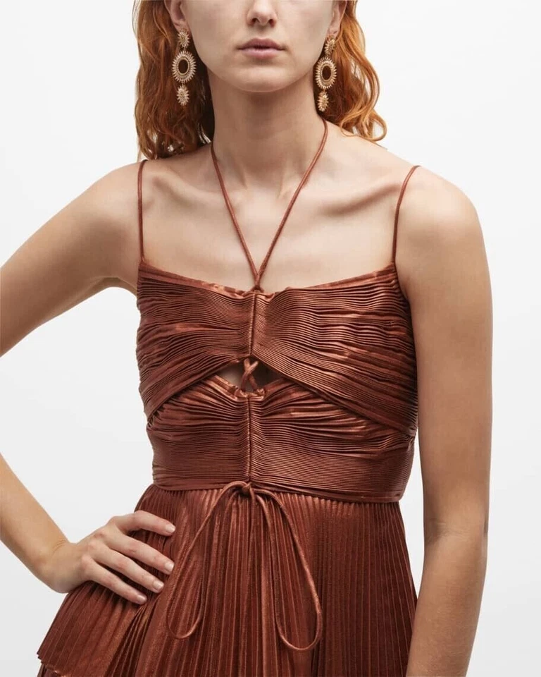 Brincos femininos Mignonne Gavigan folheados a ouro Madeline 14k pendurados 3" - Imagem 4 de 4