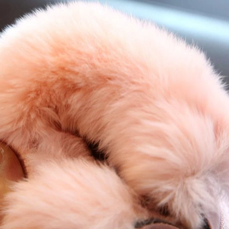 Girls Kids Toddler Gift Garden Soft Shoes Baby Comfy Fur Lined Flat Snow Boots - Image 4 of 4