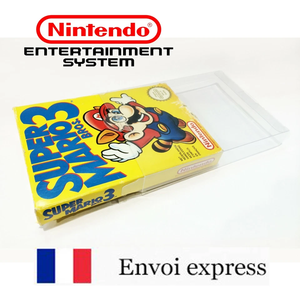 Protection transparente boite de jeu Nintendo NES - protector case box sleeve