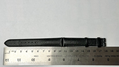 Cartier KD8SA382 16X14mm Semimat Black Calfskin Tang Strap