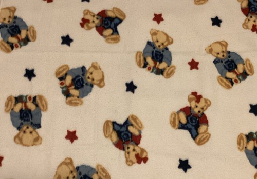 Blue Jean Teddy Bear Baby Blanket - Boy & Girl - Picture 2 of 12
