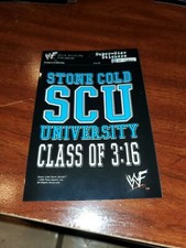 1998 stone cold steve Austin Wwf Vintage Super Size Stickers Artbox