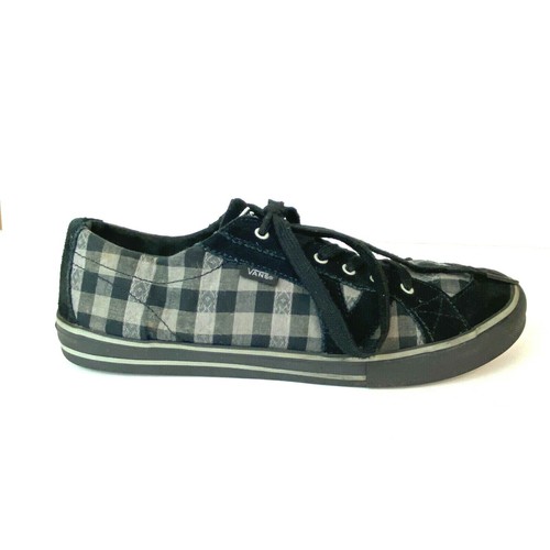 gray checkered vans womens