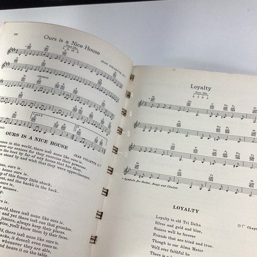 Tri Delta Schwesternschaft Liederbuch 1939 selten Rarität Musiktext Olive Lewis - Bild 15 von 18