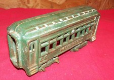 Antique Cast Iron Washington 44 Train Car Old Vintage Toy Model Locomotive 9