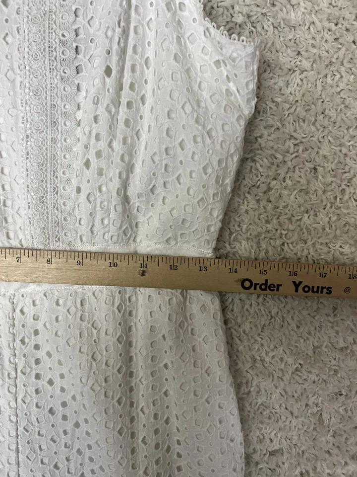 Женский комбинезон Banana Republic 4 без рукавов укороченные петли кружевные сзади на молнии нарядный - Изображение 3 из 4