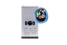 Cat5E Ethernet Cable, 1000' Pull Box, 350MHZ UTP, Blue - Lifetime Warranty