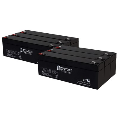 Mighty Max 12V 2.3AH F1 SLA Replaces Schiller America AT-2 AT-2 Plus EKG - 6Pack
