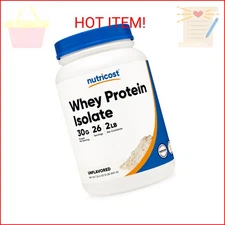 Nutricost Whey Protein Isolate (Unflavored) 2LBS