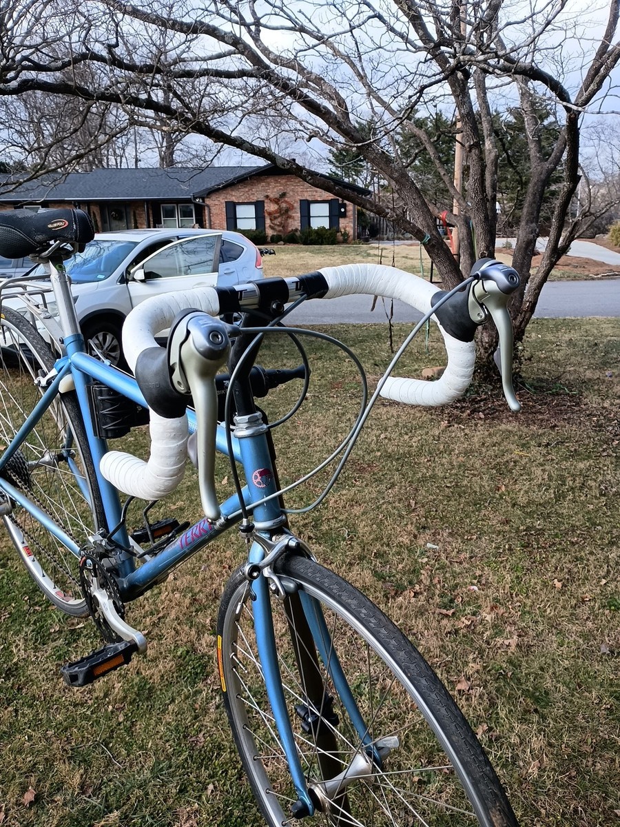 Vintage GEORGENA TERRY SYMMETRY Womans Road Bike, Steel, Blue, 45