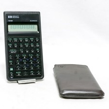   Hewlett Packard HP Model 10B Business Calculator w/ Slip Case  New Batteries