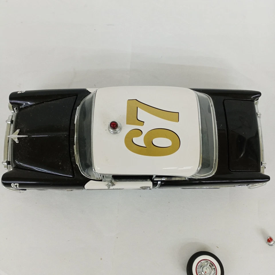 Franklin Mint 1955 Chevy BelAir Police Chief #67 1:24 Diecast Model Car READ - Image 3 of 4