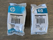 HP 301 Tri colour Printer Ink cartridges X2