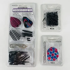 Halex Soft Tip Accessory Kit For Darts + Metallic Fantails + 50 2BA Soft Tips