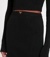 Prada knitted black midi skirt (Can also be worn as a dress)