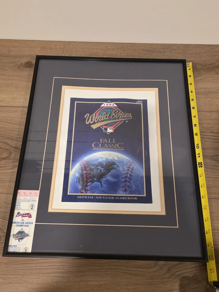 92 World Series Souvenir Scorebook & Ticket Stub Atl Braves vs Toronto Blue Jays - Image 2 of 4
