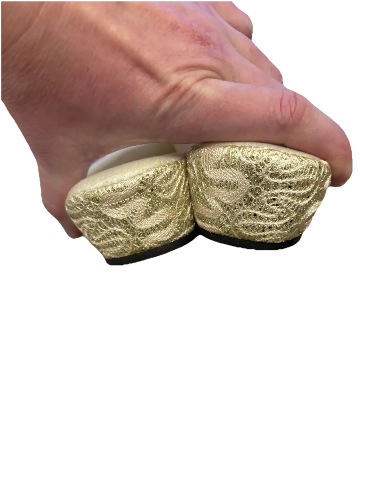 PANTOFOLA D’ORO Pantofole donna nuove sigillate EU41 UK8 "Madam Posh" Wegde oro molto comode