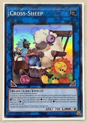 Yugioh! TCG - Cross-Sheep - Super Rare- JUSH-EN048 - Justice Hunters - 1st