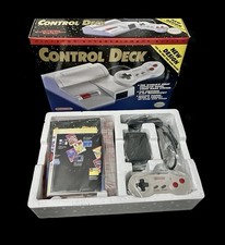 RARE 1996 NES TOP LOADER CONSOLE SET COMPLETE IN MINTY CONDITION VINTAGE NOS!!!