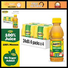 100 Pure Apple Juice, 8 Fl Oz Bottles, 24 Count, Gluten-Free, No Additives, Hea