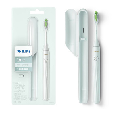 Philips One by Sonicare Battery Toothbrush - HY1100/03 - Mint: Inc Brush Head