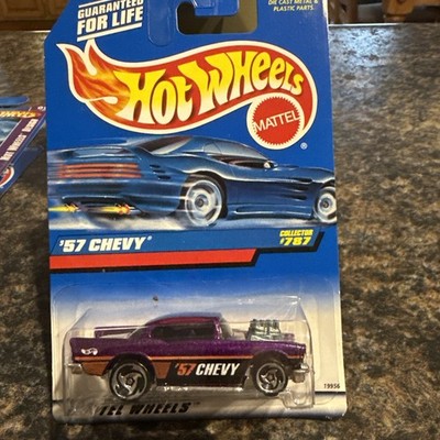 HOT WHEELS 1997 57 Chevy, Sawblade, Purple, Main Line #787