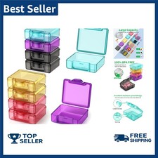 Cute Small Travel Pill Box, Urekt 10 Pcs Mini Pocket Pill Organizer Daily Single