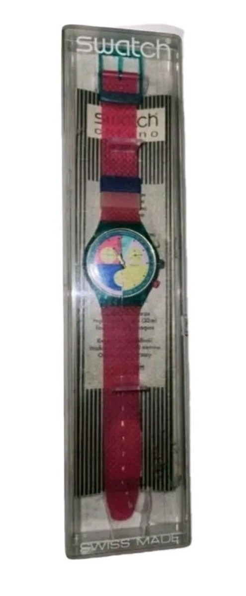 1991 Swatch Watch Flash Arrow SCL100 Chrono Never Worn for 1991 Swatch Watch Flash Arrow SCL100 Chrono Never Worn for