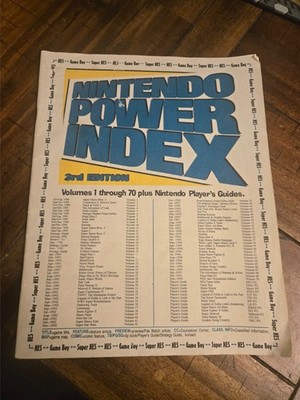 Nintendo Power Index 3rd Edition - Volumes 1-70 - VG05