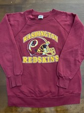 VINTAGE 80  s Youth 14/16 Washington Redskins NFL Football Pullover Sweatshirt.