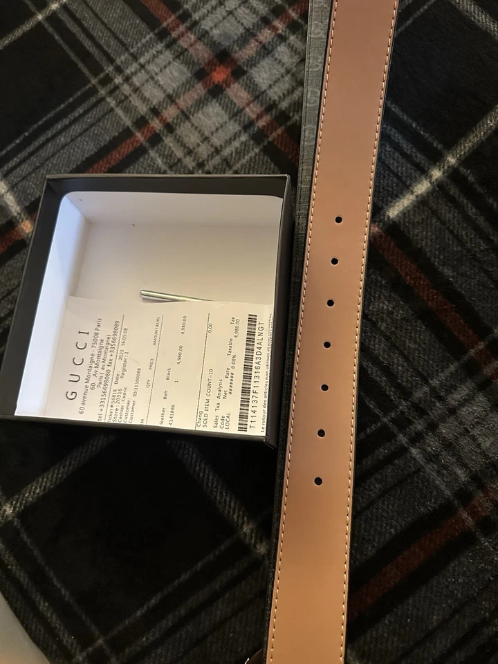 Cinturón G de lujo de moda talla 115cm  Foto 3 de 4