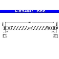 Bremsschlauch ATE 24.5229-0181.3 FüR Peugeot 405 I Break 605
