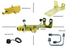Disc brake proportioning valve 4 wheel disc pv4 mounts below GM master cylinder