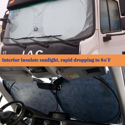 Car Van Pickup Truck Windshield Sunshade Cover Sun Shade Visor Block X Large SUV - Picture 5 of 11