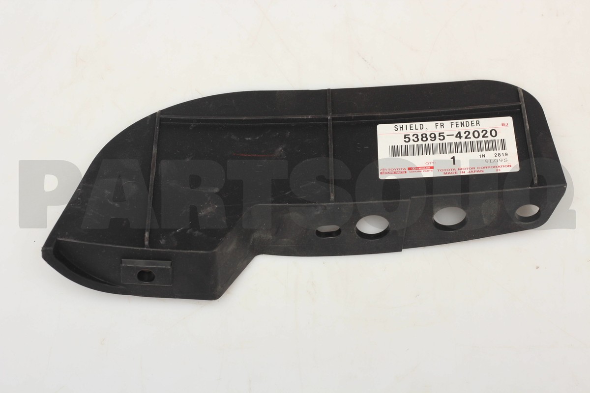 5389542020 Genuine Toyota SHIELD, FRONT FENDER SPLASH, FRONT RH 