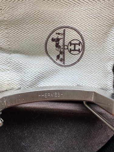Cinturón de cuero reversible Hermès negro naranja H Constance 40 talla 95 - Imagen 5 de 8