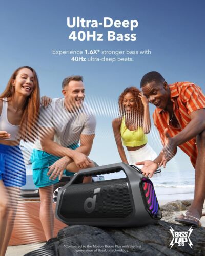 Soundcore Boom 2 Plus Portable Outdoor Speaker 140W 2+2 Channel Fast Charge IPX7 - Picture 2 of 7