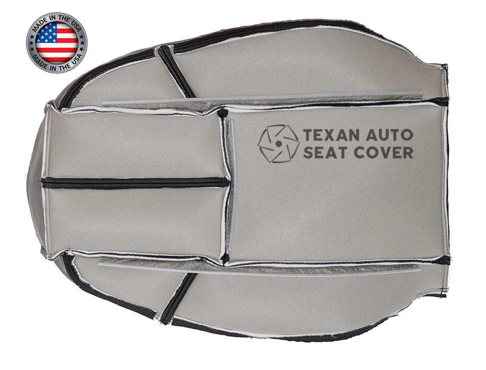 Capa de assento de vinil preta traseira inclinada para motorista Chevy Silverado 2500HD 2007 a 2014 - Imagem 4 de 4