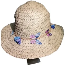 Capelli New York Butterfly Straw HAT. One Size.