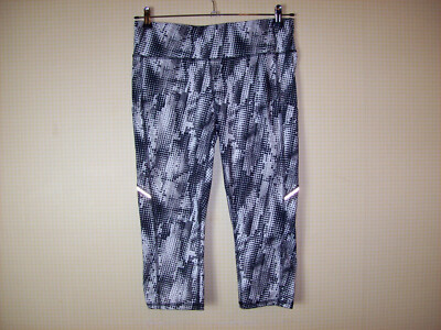 New Xersion Women's Fitted Black/White Capri Quick Dri, Key Pocket, Sz  Large NEW | eBay UK