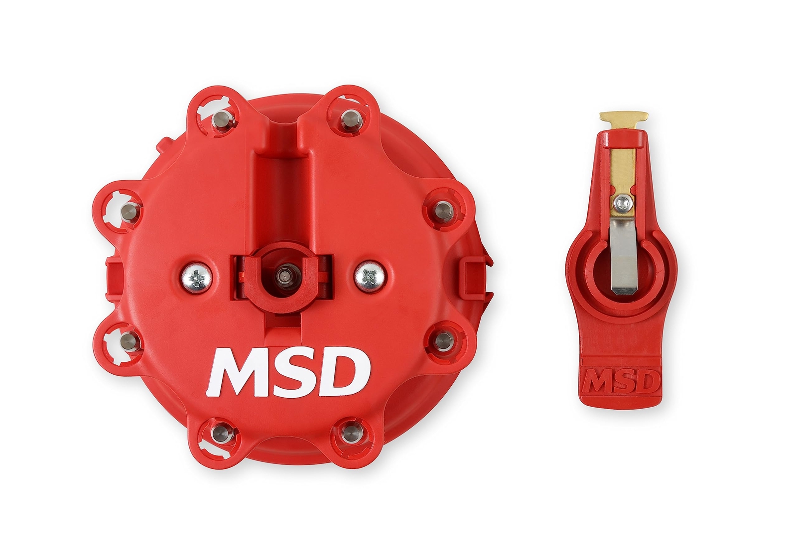 MSD 8482 Distributor Cap and Rotor Kit, Red, Ford V8 TFI 1985-95 5.0/5 ...