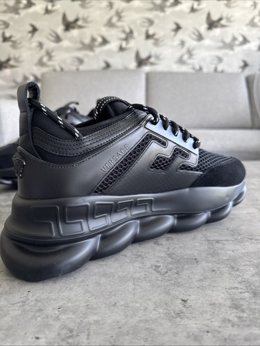 Versace Chain Reaction Runner Schwarz Herren Sneaker Größe UK 8 EU 42 - Bild 6 von 24