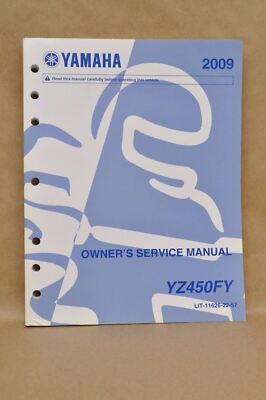 2009 Yamaha YZ450 FY Shop Repair Maintenance Electrical Owners Service Manual