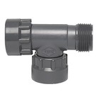 Dura 1" Tee w/ Threaded Connections Single-Port Manifold Sch. 40 PVC 301-010