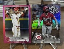 Jessie Winker Topps CHROME 2022 PINK & GREATEST HITS Insert 2021 Cincinnati Reds