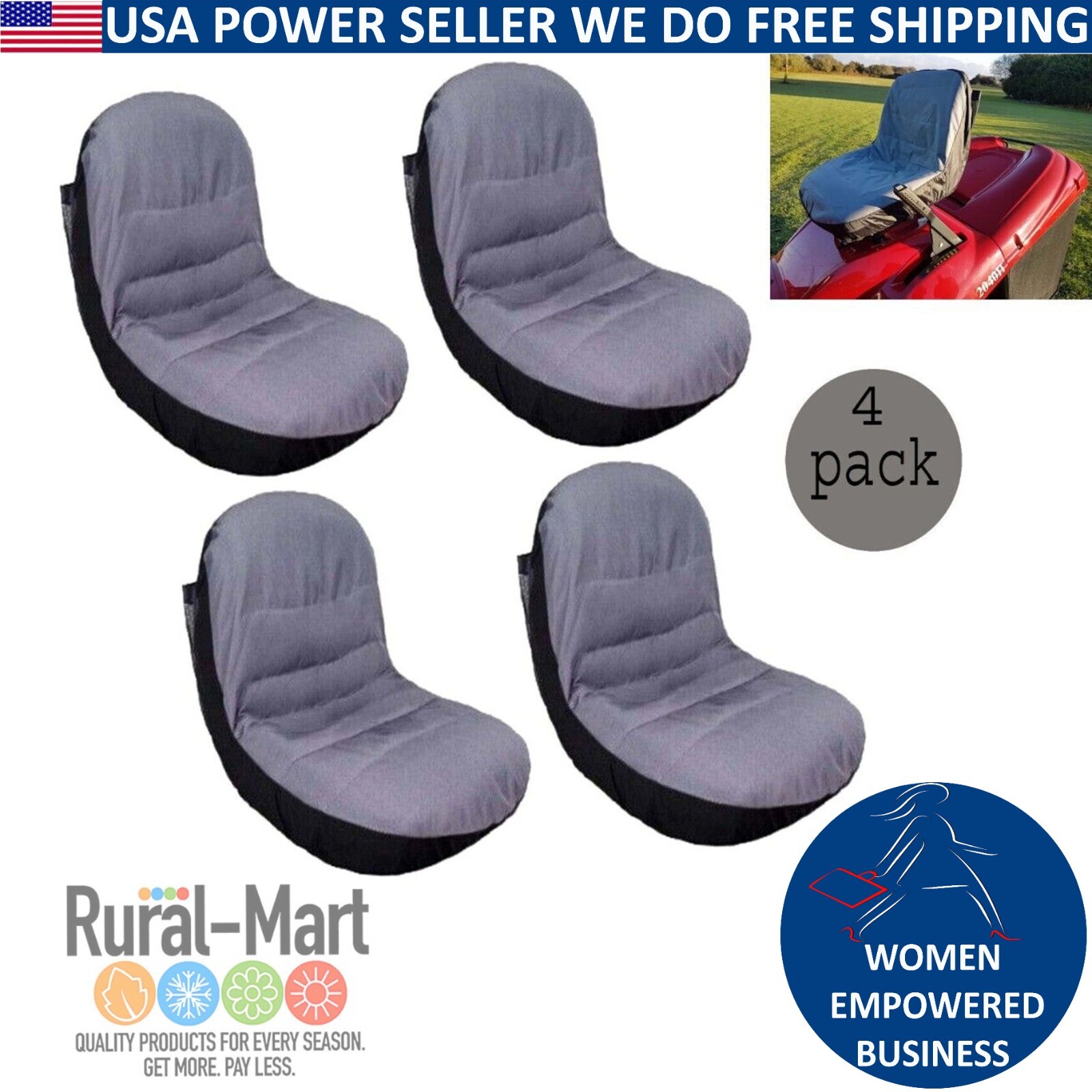 Mower Seat Husqvarna Riding Lawn Mower Cover CANVAS SEAT COVERS