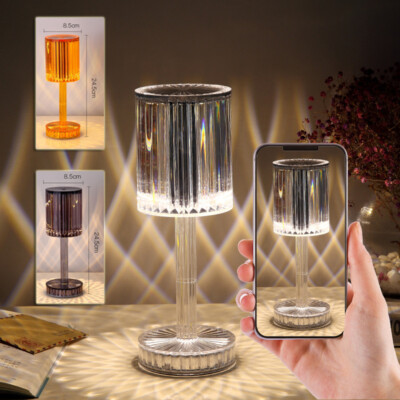 New Crystal Table Lamp Hotel Decoration Diamond Romantic Warm Led For Home Decor