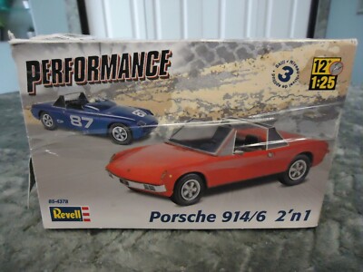 REVELL 1 /25 SCALE PORSHE 914/6 MODEL KIT 2 IN 1 # 85-4378 (started complete)(k)